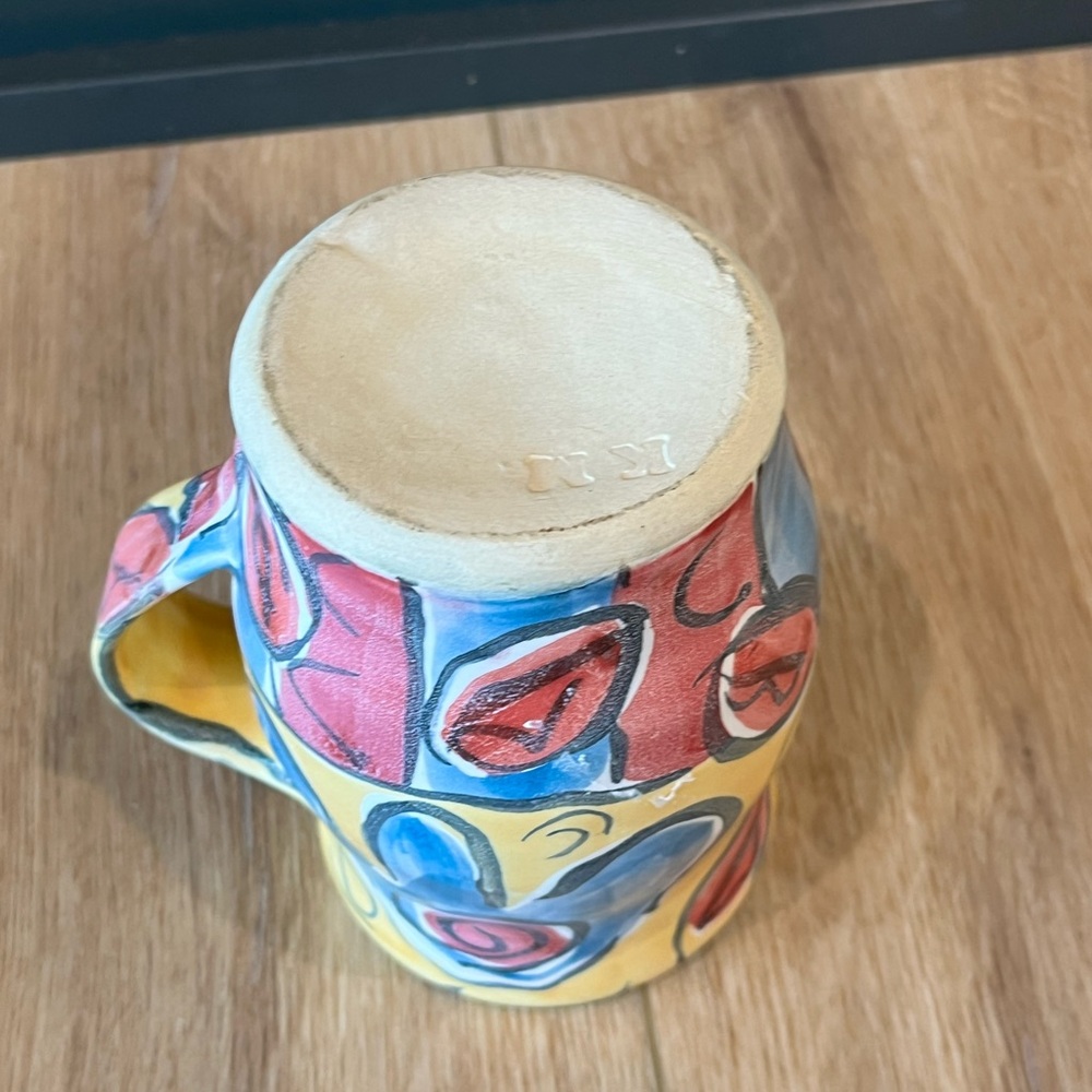Colorful Abstract Ceramic Mug - Picture 3 of 4